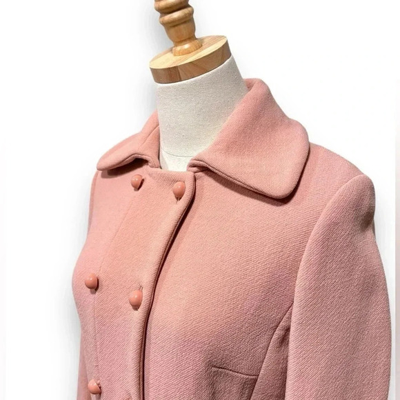 J. Crew Lady Day Coat in Italian Double-cloth Wool Pastel Rose Pink Size 6 - Picture 2 of 10